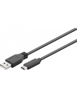 Goobay USB 2.0 cable 1,8 m, Black, USB 2.0 male (type A), USB-C male