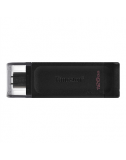 Kingston USB Flash Drive DataTraveler 70 128 GB, USB 3.2 Gen 1 Type-C, Black