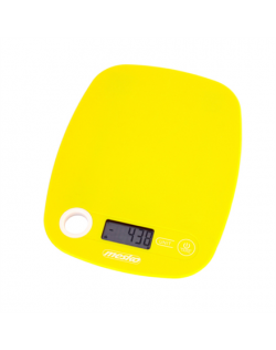 Mesko Kitchen scale MS 3159y Maximum weight (capacity) 5 kg, Graduation 1 g, Display type LCD, Yellow