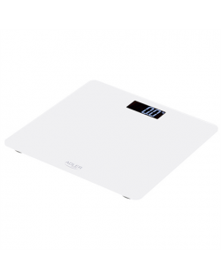 Adler Bathroom scale AD 8157w Maximum weight (capacity) 150 kg, Accuracy 100 g, Body Mass Index (BMI) measuring, White