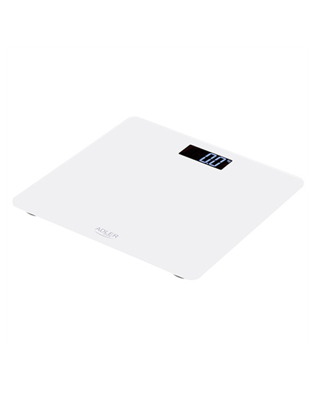 Adler Bathroom scale AD 8157w Maximum weight (capacity) 150 kg, Accuracy 100 g, Body Mass Index (BMI) measuring, White