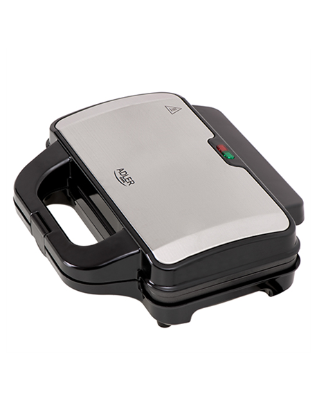 Adler Sandwich maker AD 3043 900 W, Number of plates 1, Number of pastry 2, Black