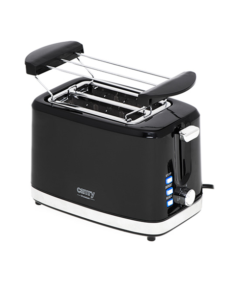 Camry Toaster CR 3218 Power 750 W, Number of slots 2, Housing material Plastic, Black