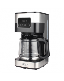 Gerlach Drip Coffee Maker GL 4411 Pump pressure 15 bar, Electric, 900 W, Drip, 1.5 L, Stainless steel/Black