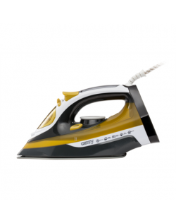 Camry Iron CR 5029 Steam Iron, 2400 W, Continuous steam 40 g/min, Steam boost performance 70 g/min, White/Black/Gold