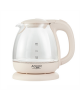 Adler Kettle AD 1283C Electric, 900 W, 1 L, Glass/Stainless steel, 360° rotational base, Cream