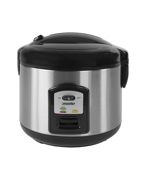 Mesko Rice cooker MS 6411 1000 W, 1.5 L, Black/Stainless steel