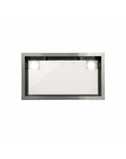 CATA Hood GC DUAL A 75 XGWH /D Energy efficiency class A, Canopy, Width 75 cm, 820 m³/h, Touch control, White glass/stainless st