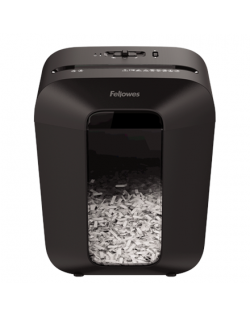 Fellowes Powershred LX50 Black, 17 L, Credit cards shredding, Cross-Cut Shredder, Paper handling standard/output 9 sheets per pa