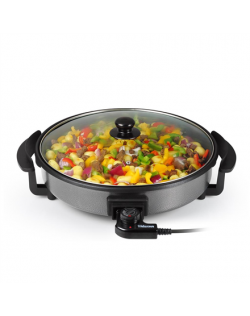 Tristar Multifunctional grill pan PZ-2964 Grill, Diameter 40 cm, 1500 W, Lid included, Fixed handle, Black