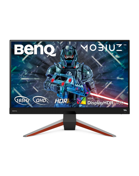 Benq Monitor EX2710Q 27 ", IPS, QHD, 2560 x 1440, 16:9, 1 ms, 400 cd/m², Dark grey, HDMI ports quantity 2, 144 Hz