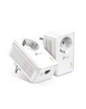 TP-LINK AV1000 Gigabit Passthrough Powerline Starter Kit TL-PA7017P KIT 10/100/1000 Mbit/s, Ethernet LAN (RJ-45) ports 1, No Wi-Fi, Extra socket