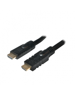 Logilink, CHA0020, 20m, Active, HDMI cable, type A male, - HDMI type A male, black. Logilink 20 m