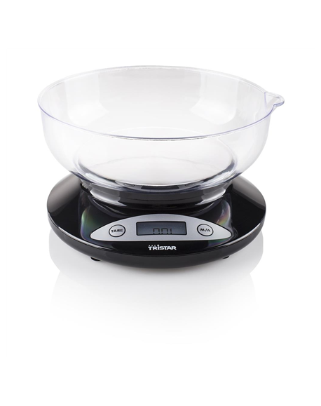 Tristar Kitchen scale KW-2430 Maximum weight (capacity) 2 kg, Graduation 1 g, Display type LCD, Black