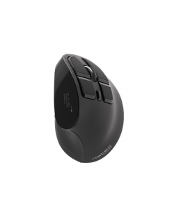 Natec Vertical Mouse Euphonie Wireless, Black, Optical