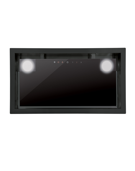 CATA Hood GC DUAL A 75 XGBK/D Energy efficiency class A, Canopy, Width 75 cm, 820 m³/h, Touch control, Black glass, LED