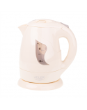 Adler Kettle AD 08 b Standard, Plastic, Beige, 850 W, 360° rotational base, 1 L