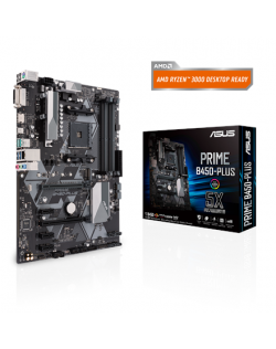 Asus PRIME B450-PLUS Processor family AMD, Processor socket AM4, Memory slots 4, Chipset AMD B, ATX