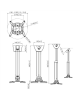 Vogels Projector Ceiling mount, PPC1555W, Maximum weight (capacity) 15 kg, White