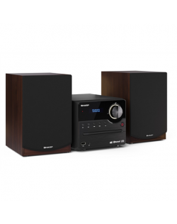 Sharp Hi-Fi Micro System XL-B517D(BR) 45 W, Wireless connection, Brown, AUX in, CD player, Bluetooth