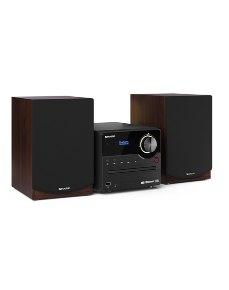 Sharp Hi-Fi Micro System XL-B517D(BR) 45 W, Wireless connection, Brown, AUX in, CD player, Bluetooth