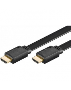 Goobay 31927 High Speed HDMI™ FLAT-cable with Ethernet, gold plated, 2m Goobay