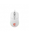 MSI Clutch GM11 Optical, RGB LED light, White, Gaming Mouse, 1000 Hz