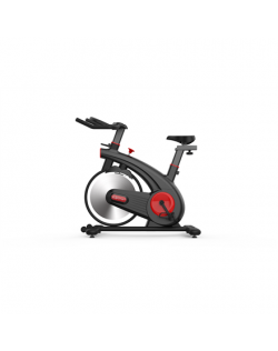 EQI Smart S200 Home Use Spin Bike, Adjustable resistance, 120 kg, 13 kg, Chain Driven, Black/Red, LCD display