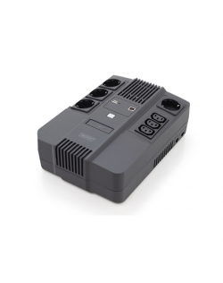 Digitus All-in-One UPS, 600VA/360W, LED 12V/7Ah x1, 4x CEE 7/7,3x IEC C13, USB, RJ45