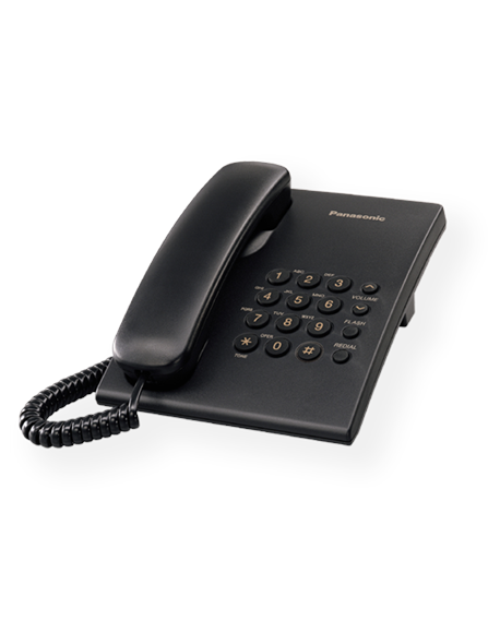 Panasonic Corded KX-TS500FXB 475 g, 150 x 200 x 96 mm, Black
