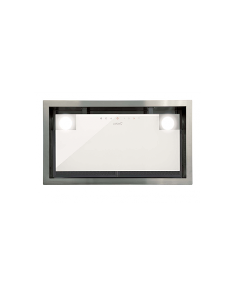 CATA Hood GC DUAL A 45 XGWH/D Energy efficiency class A, Canopy, Width 45 cm, 820 m³/h, Touch control, White glass, LED