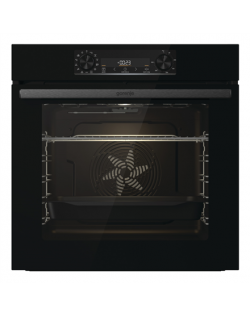 Gorenje Oven BO6737E02BG 77 L, Multisystem oven, EcoClean enamel, Mechanical controls, Height 59.5 cm, Width 59.5 cm, Jet black