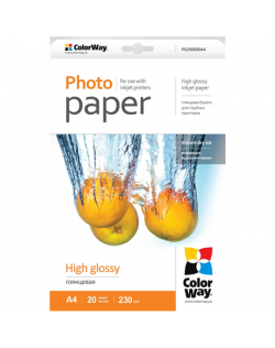 ColorWay Photo Paper 20 pc. PG230020A4 Glossy, A4, 230 g/m²