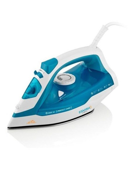 ETA Iron Esmira ETA027390000 Steam Iron, 2200 W, Water tank capacity 380 ml, Continuous steam 40 g/min, Turquoise