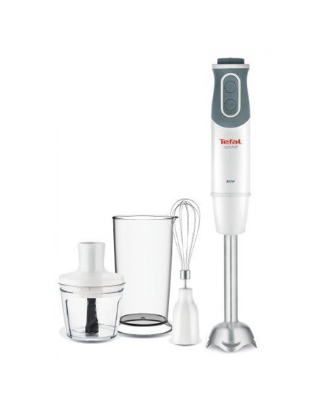 TEFAL Optichef 3-in-1 HB643138 Hand Blender, 800 W, Number of speeds 20, White/ gray