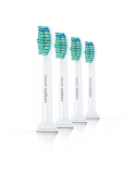 Philips Toothbrush Heads HX6014/07 Standard Sonic Heads, For adults and children, Number of brush heads included 4, Sonic technology, White