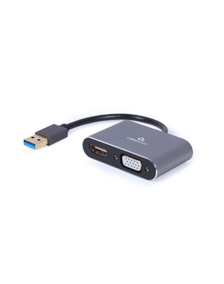 Cablexpert USB display adapter A-USB3-HDMIVGA-01 0.15 m, USB 3.0 Type-A