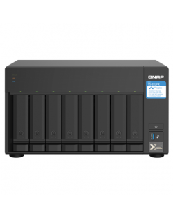 QNAP 8-Bay QTS NAS TS-832PX-4G Up to 8 HDD/SSD Hot-Swap, AL324 ARM Cortex-A57 Quad-Core, Processor frequency 1.7 GHz, 4 GB, DDR4