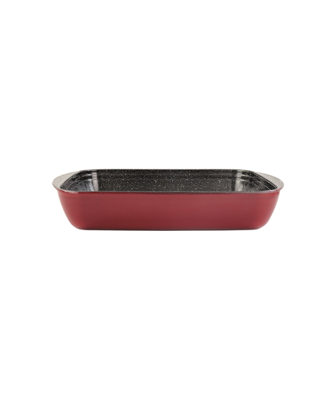 Stoneline Casserole dish 21477 4.5 L, 40x27 cm, Borosilicate glass, Red, Dishwasher proof