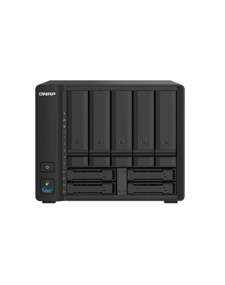 QNAP 9-Bay QTS NAS TS-932PX-4G Up to 9 HDD/SSD Hot-Swap, AL324 ARM Cortex-A57 Quad-Core, Processor frequency 1.7 GHz, 4 GB, DDR4