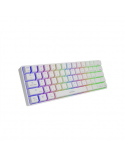 Genesis THOR 660 RGB Gaming keyboard, RGB LED light, US, White, Bluetooth, Wired, Wireless connection, Gateron Red Switch