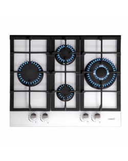 CATA hob LCI 6031 WH Gas on glass, Number of burners/cooking zones 4, Rotary knobs, White