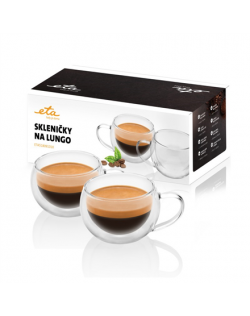 ETA Lungo cups ETA518091010 For coffee, 2 pc(s), Dishwasher proof, Glass