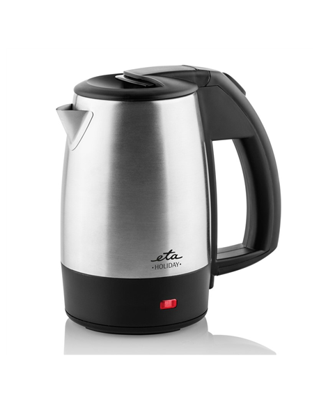 ETA Kettle ETA618890010 Holiday Electric, 1000 W, 0.5 L, Stainless steel, Black/Stainless steel