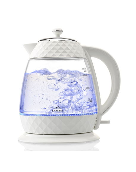 ETA Crystal Kettle ETA315490010 Electric, 2200 W, 1.7 L, Glass, 360° rotational base, Glass/White