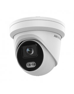 Hikvision IP Dome Camera DS-2CD2347G2-LU2.8 Dome, 4 MP, F2.8, IP67, H.265+, Micro SD/SDHC/SDXC, Max. 256 GB, White, ColorVu / Ac