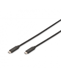 Digitus USB Type-C Connection Cable AK-300139-010-S USB Male 3.1 Gen 2 (Type C), USB Male 3.1 Gen 2 (Type C), Black, 1 m