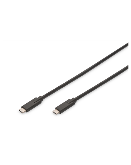 Digitus USB Type-C Connection Cable AK-300139-010-S USB Male 3.1 Gen 2 (Type C), USB Male 3.1 Gen 2 (Type C), Black, 1 m