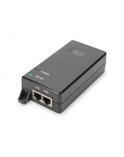 Digitus Gigabit Ethernet PoE+ Injector DN-95103-2 Ethernet LAN (RJ-45) ports 1xRJ-45 10/100/1000 Mbps Gigabit, 1xRJ-45 10/100/10