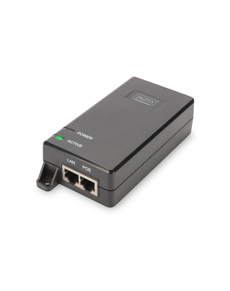 Digitus Gigabit Ethernet PoE+ Injector DN-95103-2 Ethernet LAN (RJ-45) ports 1xRJ-45 10/100/1000 Mbps Gigabit, 1xRJ-45 10/100/10